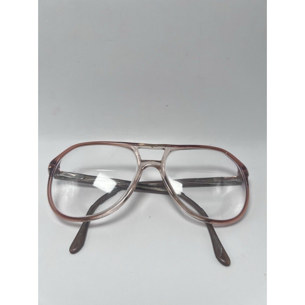 Vintage RARE Luxottica Eyeglass Frames Aviator Style Translucent Double Bridge